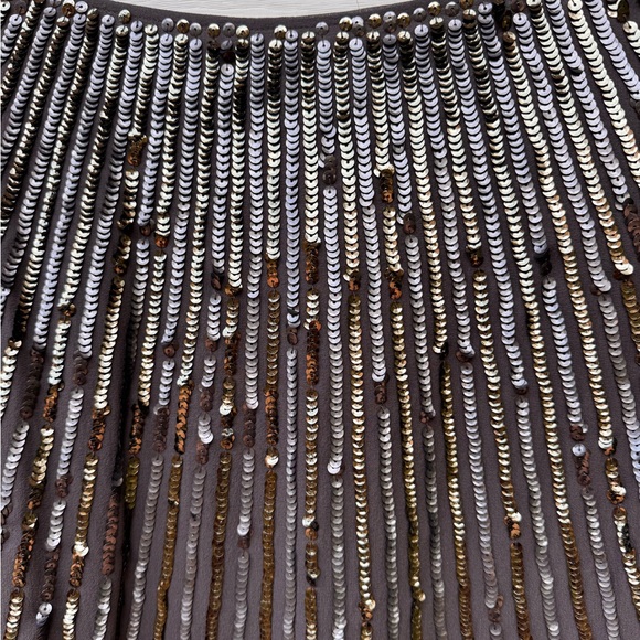 St John Dog Show Metallic Sequin Sheer Flutter Short Sleeve Blouse size small - Picture 8 of 16